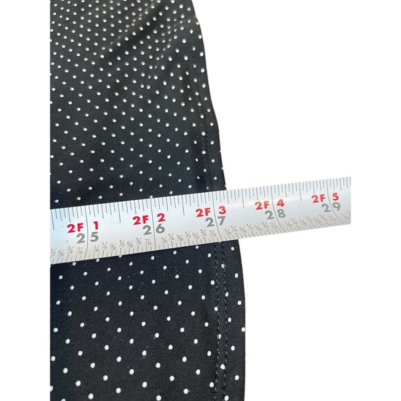 Carmen Black White Small Polka Dot FlutterSleeve Top 3X Plus Stretch Blouse NWT - Picture 5 of 12